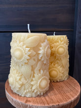 Load image into Gallery viewer, Sunflower Beeswax Candle
